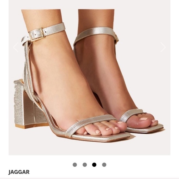 JAGGAR The Label Essential Lizard Metallic Heels - Picture 5 of 8